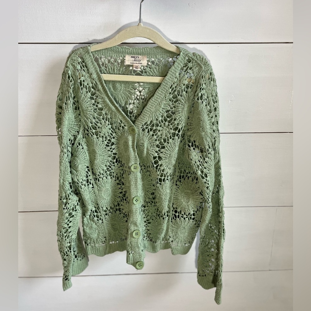 Dizzy Lizzy Lace Girls Cardigan